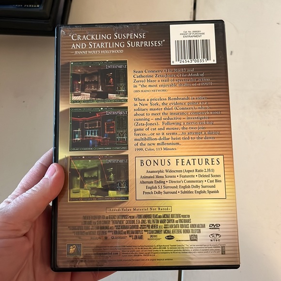 DVD, “Entrapment”, Special Edition, Good Condition - Picture 2 of 5